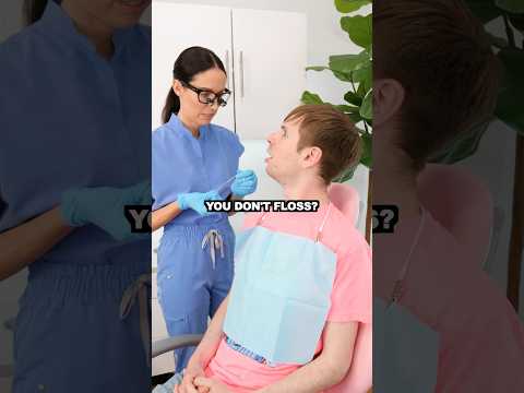 “flossing gives me wrinkles” #shorts