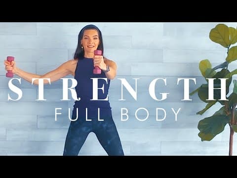 Full Body Strength Workout for Beginners & Seniors // Long & Lean w/ Light Weights