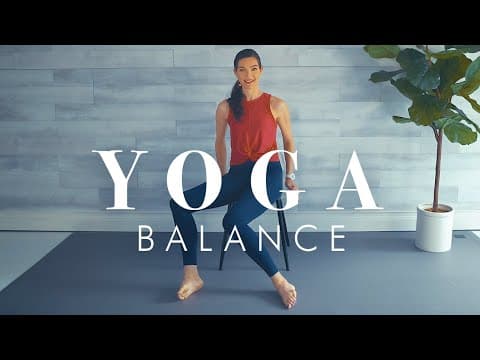 Chair Yoga for Fall Prevention // Osteoporosis friendly! Improve your Balance & Posture