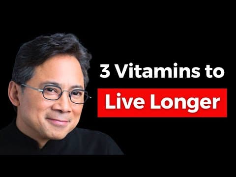 3 Supplements to Regenerate Stem Cells & LIVE LONGER 🔥 Dr. William Li's Top 3 Vitamin Choices